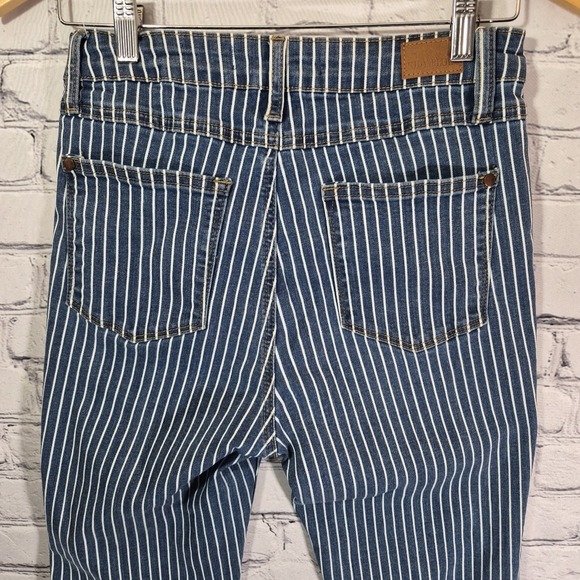 Judy Blue Jeans Womens 5/27 Railroad Striped Super Flare Stretch Denim - Picture 8 of 16